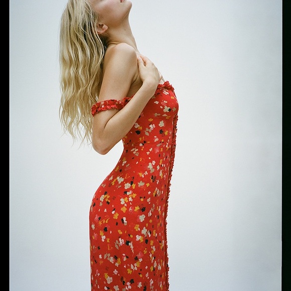 Réalisation Par - The Juliet Dress in Rouge Fleur size S - Picture 2 of 5